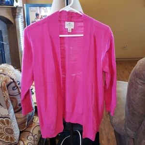 Cardigan shrug hot pink